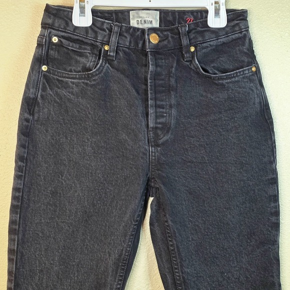 SEZANE Women Slim Parfait Heather Black Jeans Size 27 Button Fly READ DESC - Picture 4 of 16